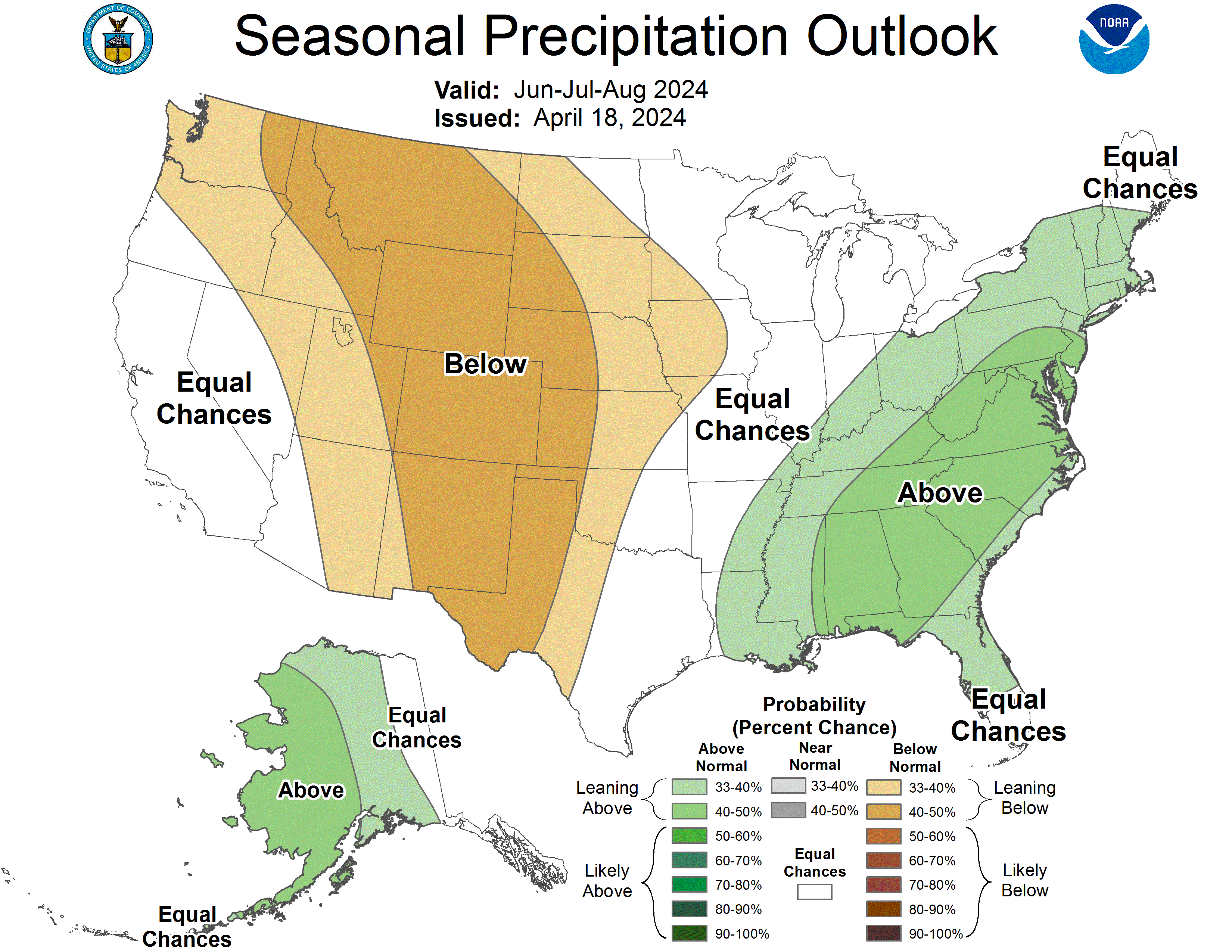 united states 3 month precipitation forecast