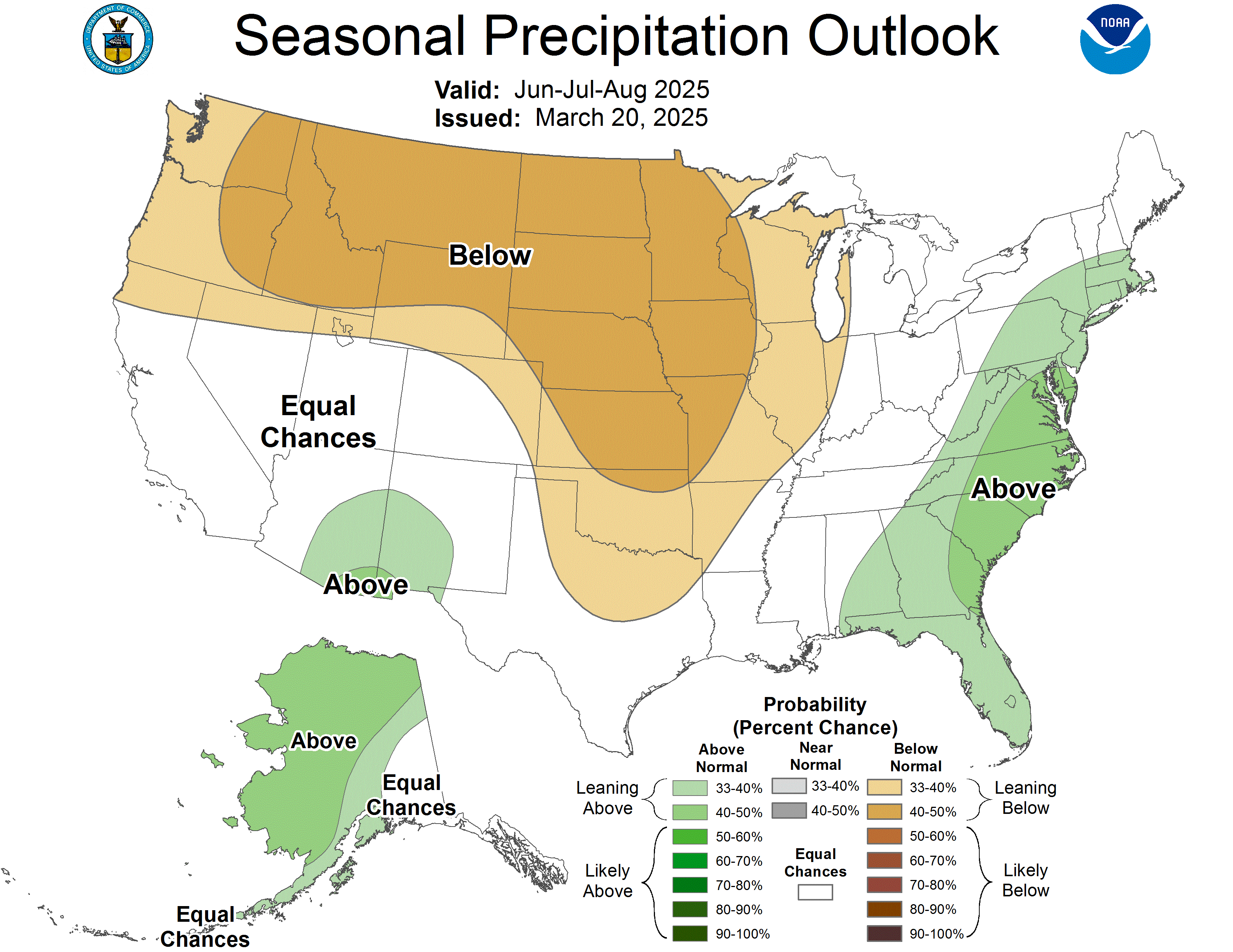 Seasonal Precip Outlook 2.5 Month Lead 