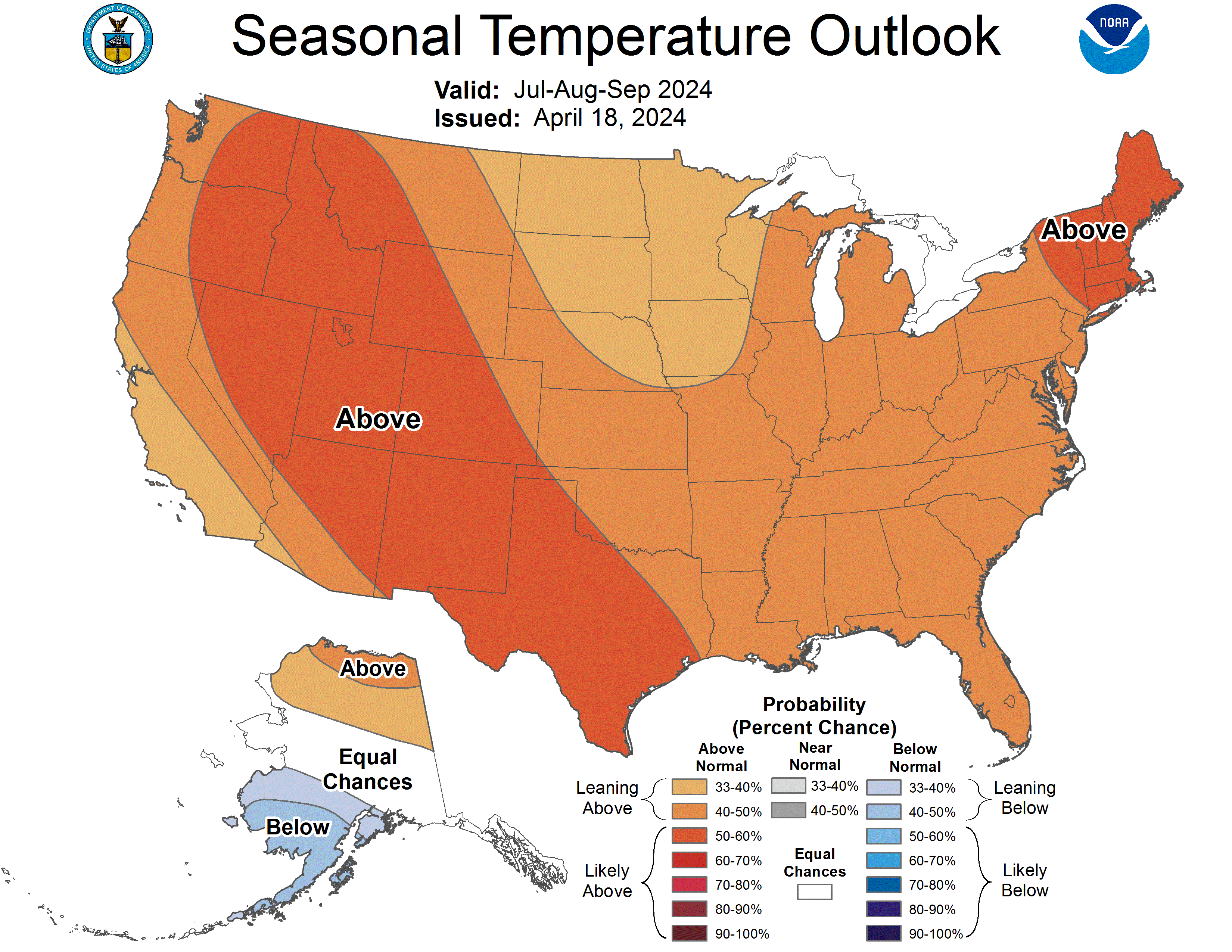 Seasonal Temperature Outlook 2.5 Lead