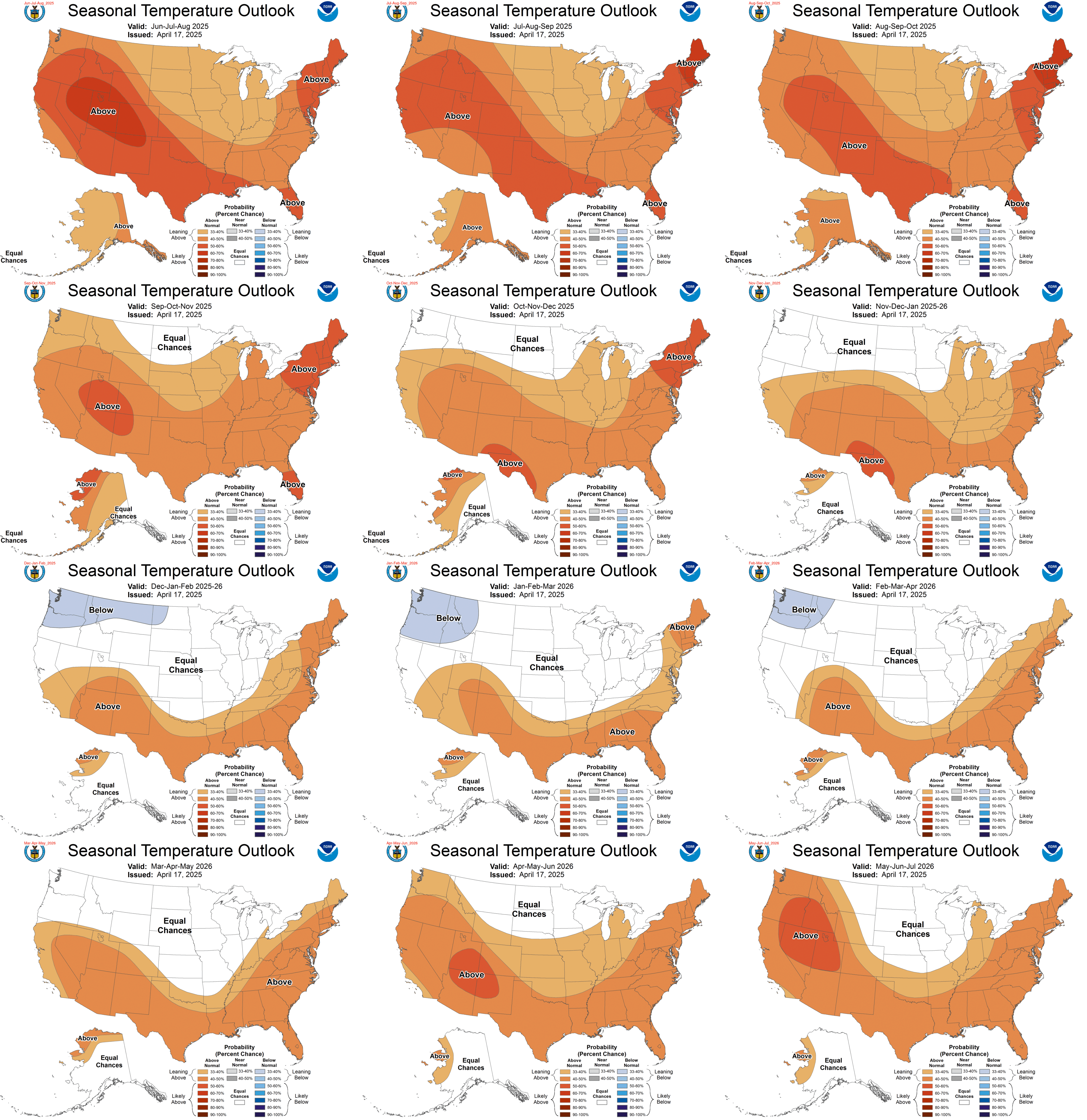 Temperature Outlooks Issued April 16 2015