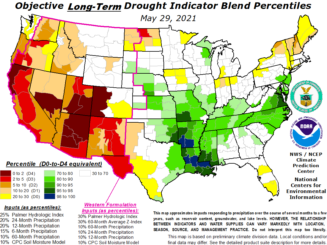 Long-Term Drought Indicator Blends