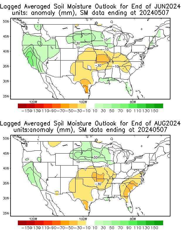 Constructed Analog Forecasts based on Soil Moisture (CAS) - Click to Enlarge
