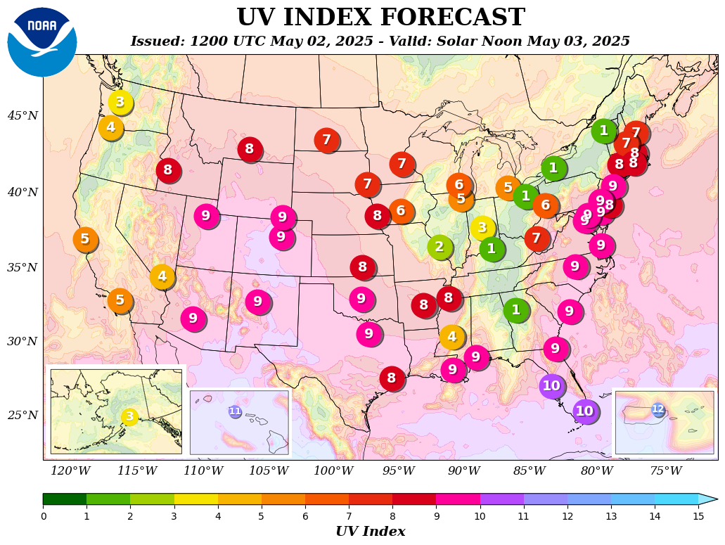 UVI Forecast MAP