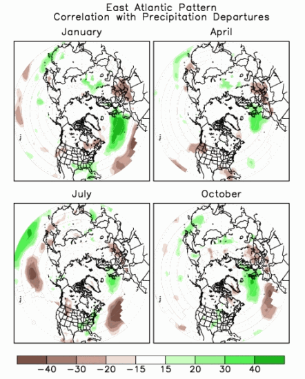 EA Associated Precipitation Patterns