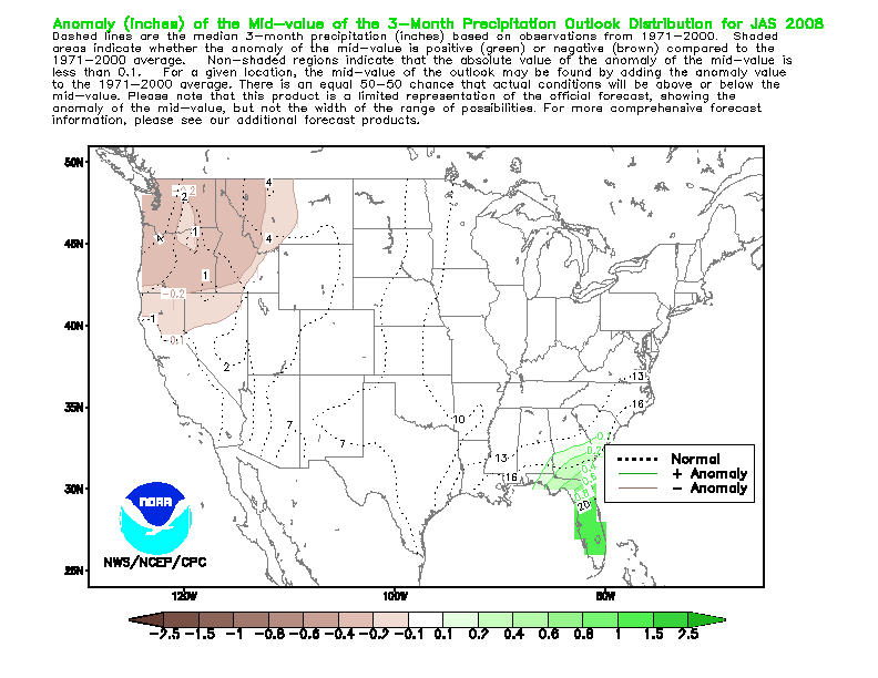Probability of Exceedance Precipitation Outlook