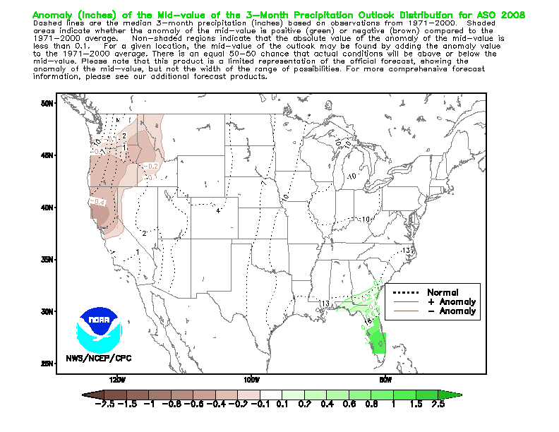 Probability of Exceedance Precipitation Outlook