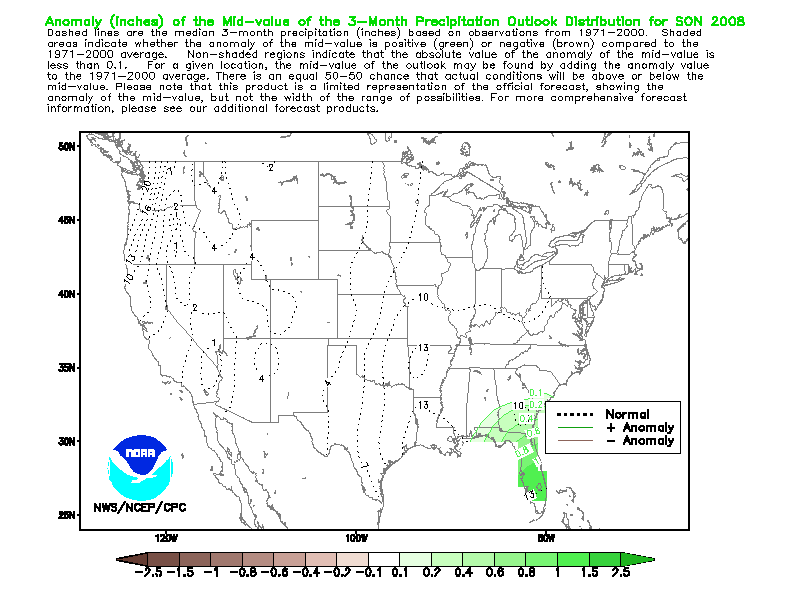 Probability of Exceedance Precipitation Outlook