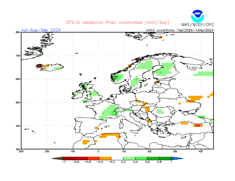 Precipitation anomalies in Europe. 3-Months +3. Ensemble 1.