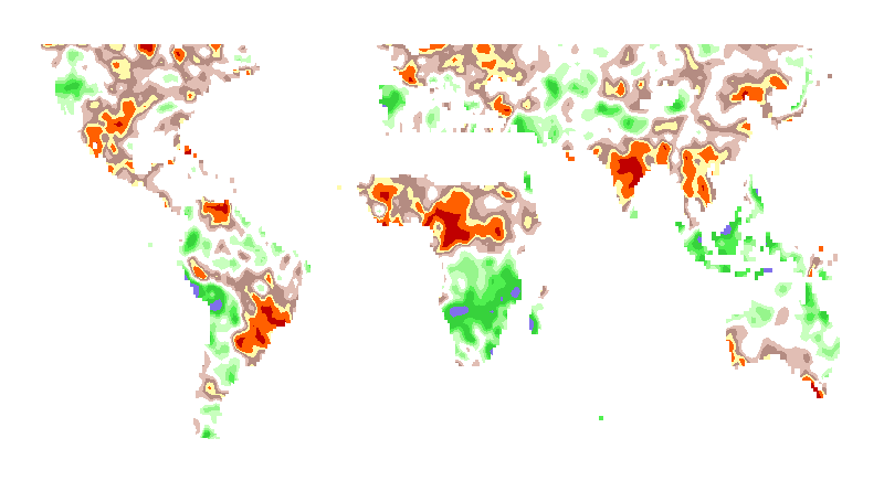 SPI 3 month Ensemble Standardized Precipitation Index Outlook Lead 1