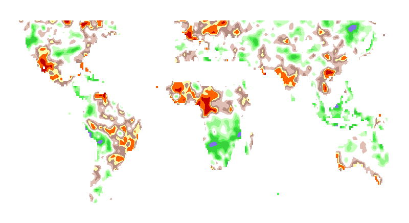 SPI 6 month Ensemble Standardized Precipitation Index Outlook Lead 3