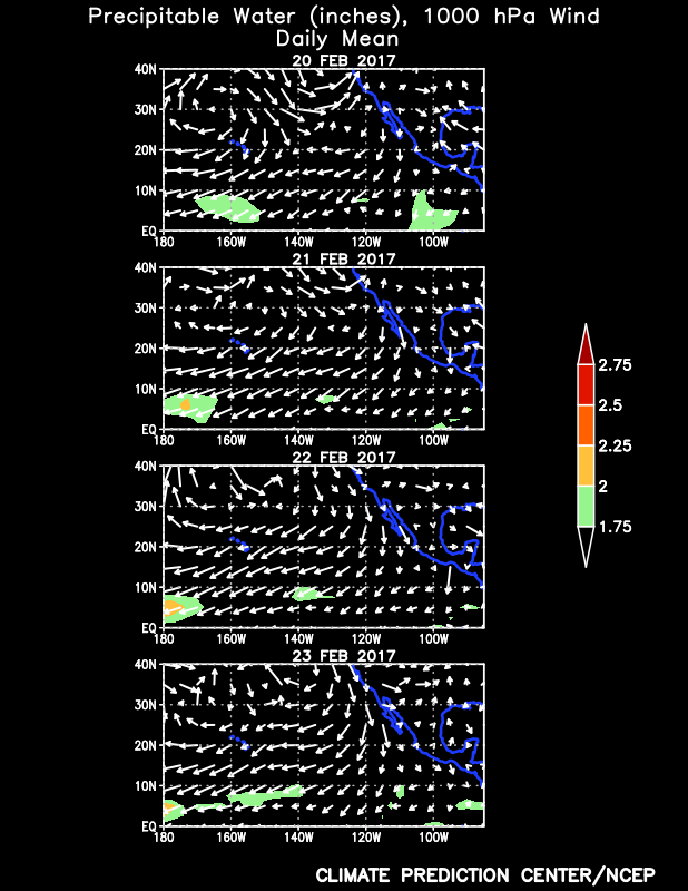 Daily Precipitable Water