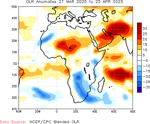 Monthly Anomaly OLR