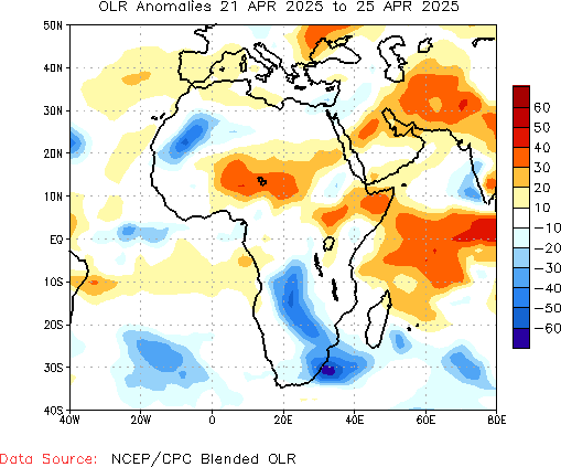 Weekly Anomaly OLR