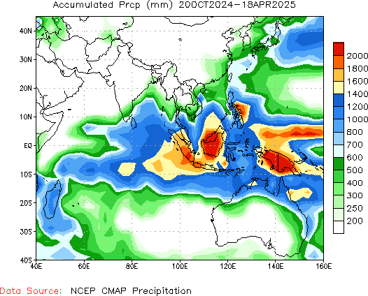 180-Day Total Precipitation (mm)