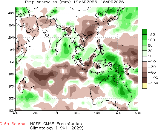 30-Day Anomaly Precipitation (mm)