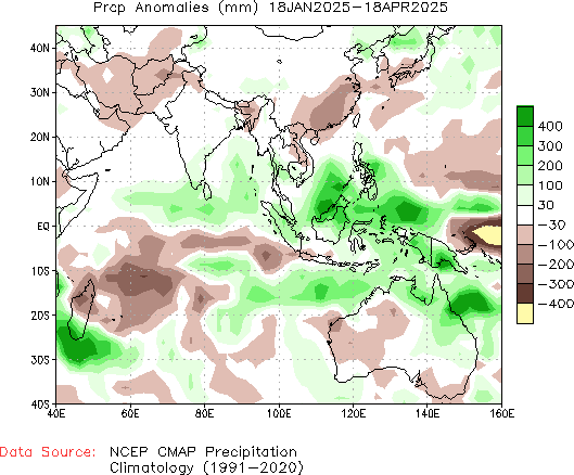 90-Day Anomaly Precipitation (mm)