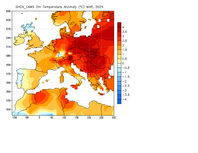 Monthly 2m Temperature Anomaly