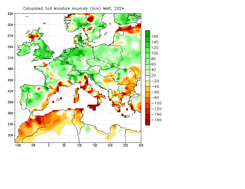 Monthly Soil Moisture Anomaly
