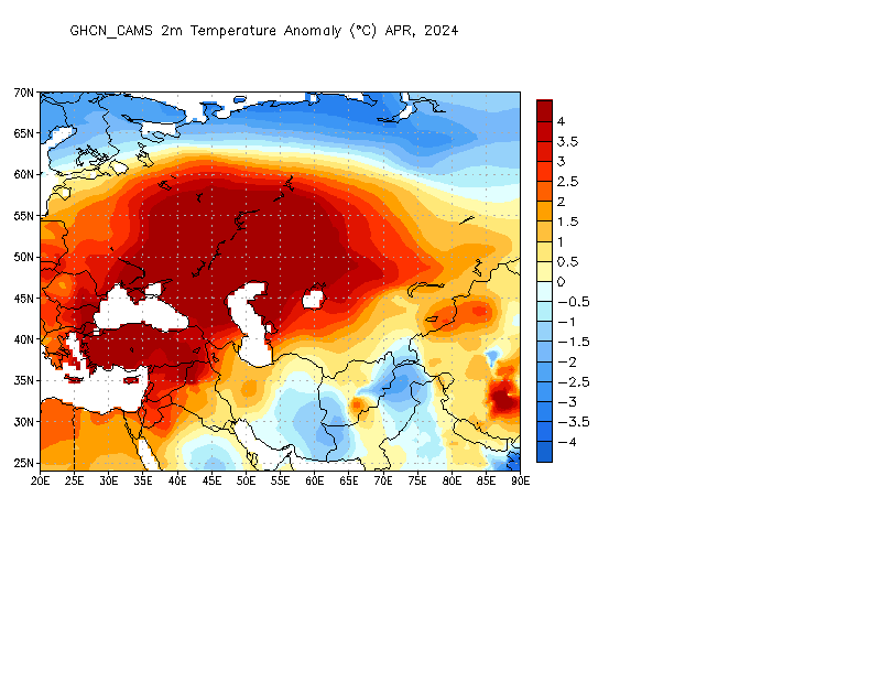 Monthly 2m Temperature Anomaly