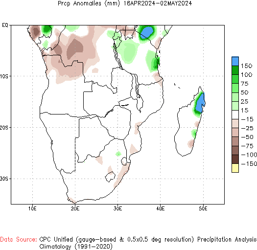 15-Day Precipitation Anomaly