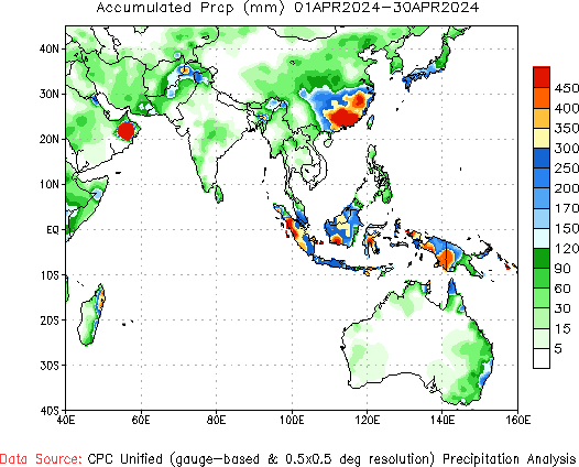 30-Day Total Precipitation (millimeters)