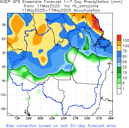 GFS Week 1 Accum Forecast