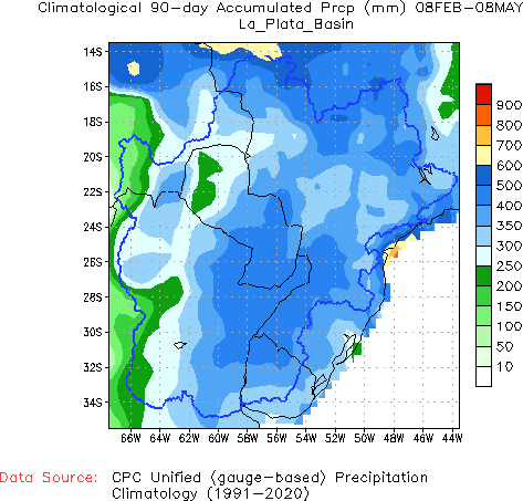 90-Day Normal Precipitation (mm)