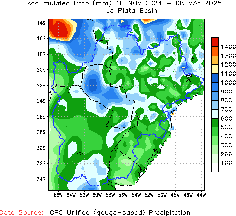 180-Day Total Precipitation (mm)