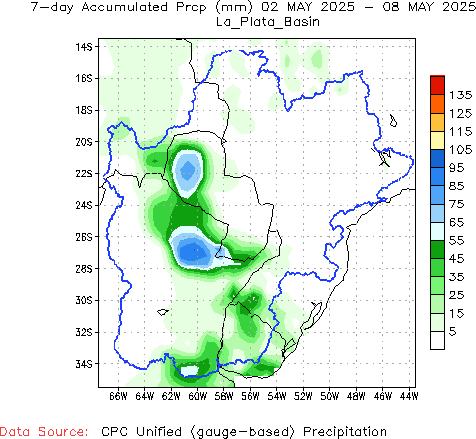 7-Day Total Precipitation (mm)