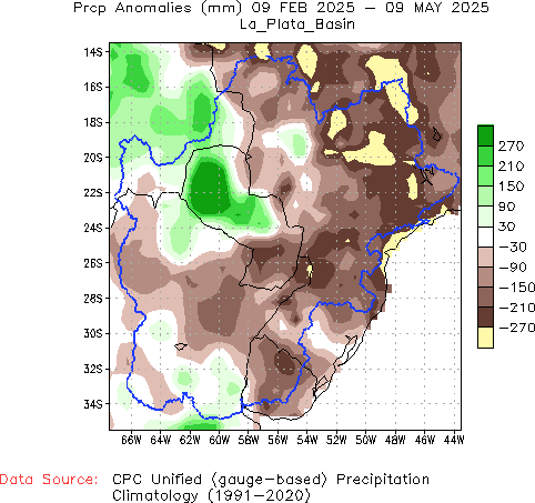 90-Day Anomaly Precipitation (mm)