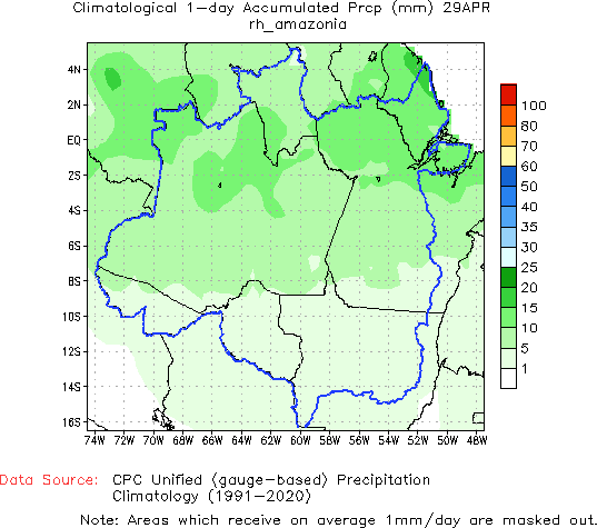1-Day Normal Precipitation (mm)