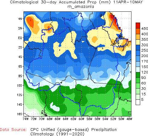 30-Day Normal Precipitation (mm)