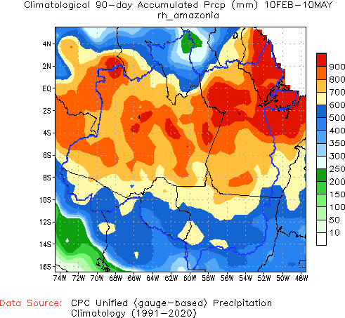 90-Day Normal Precipitation (mm)