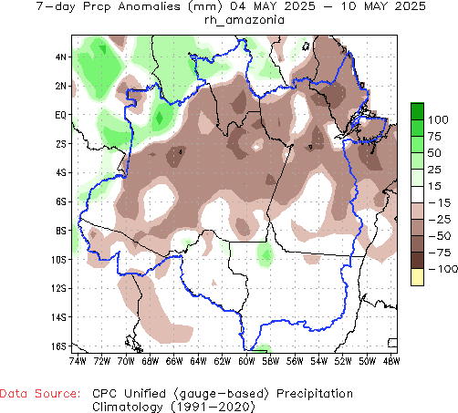 7-Day Anomaly Precipitation (mm)