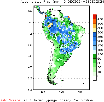 December to current Total Precipitation (millimeters)