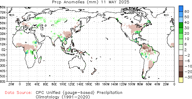 1-day Precipitation Anomaly (millimeters)