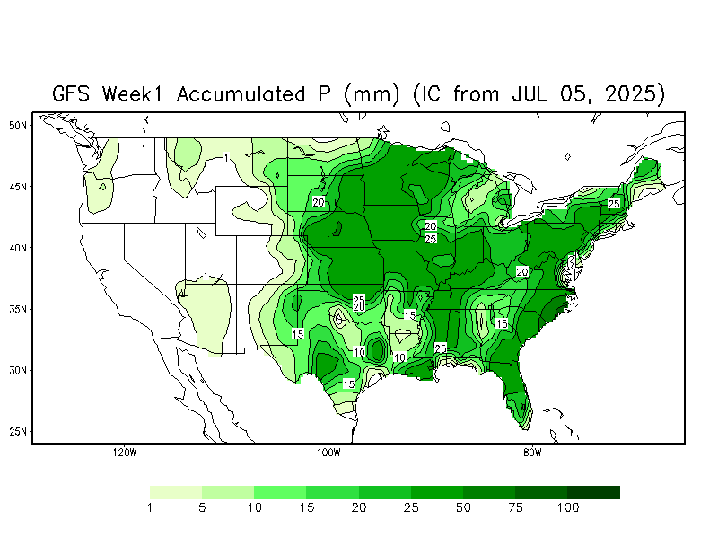 Week 1 Soil Moisture Anomaly