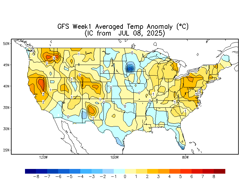 Week 1 Soil Moisture Anomaly