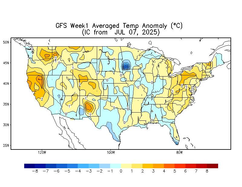 Week 1 Soil Moisture Anomaly