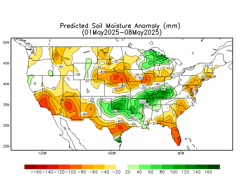 Week 1 (00Z) Soil Moisture Anomaly