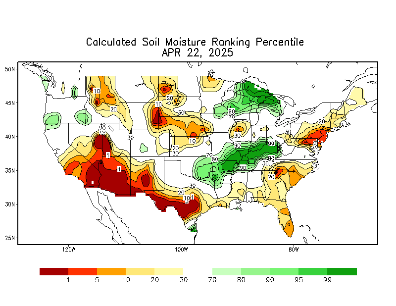 Daily Soil Moisture Pecentile