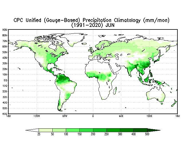 JUNE Soil Moisture Climatology (mm)