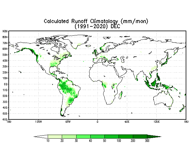 DECEMBER Soil Moisture Climatology (mm)