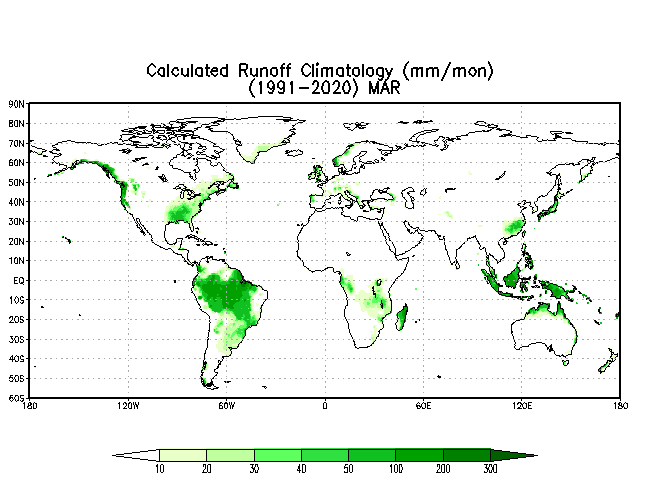 MARCH Soil Moisture Climatology (mm)