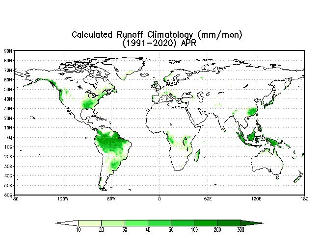 APRIL Soil Moisture Climatology (mm)