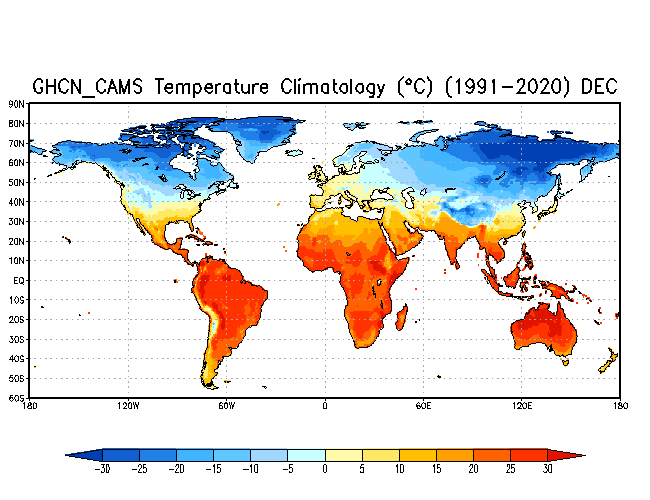 DECEMBER Soil Moisture Climatology (mm)