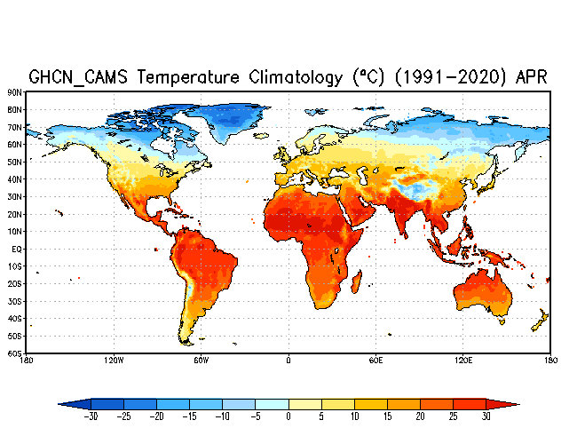 APRIL Soil Moisture Climatology (mm)