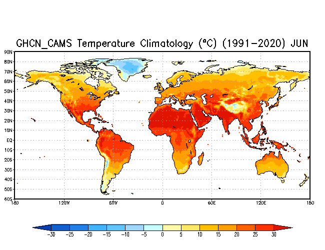 JUNE Soil Moisture Climatology (mm)