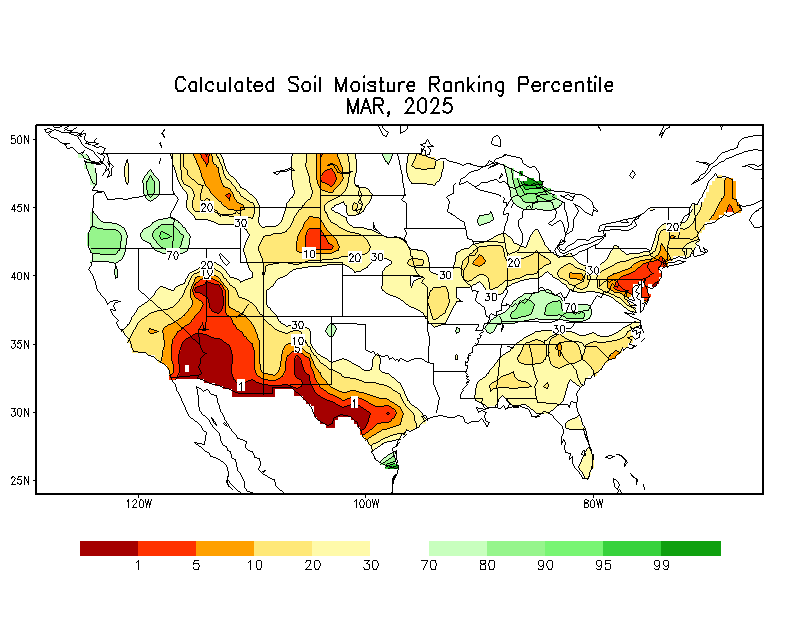 Monthly Soil Moisture Percentile