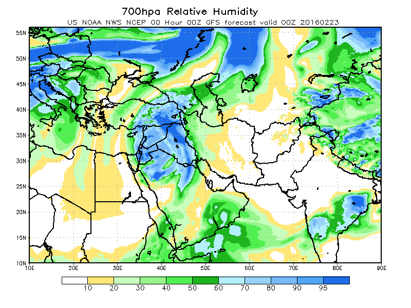 700hpa Relative Humidity